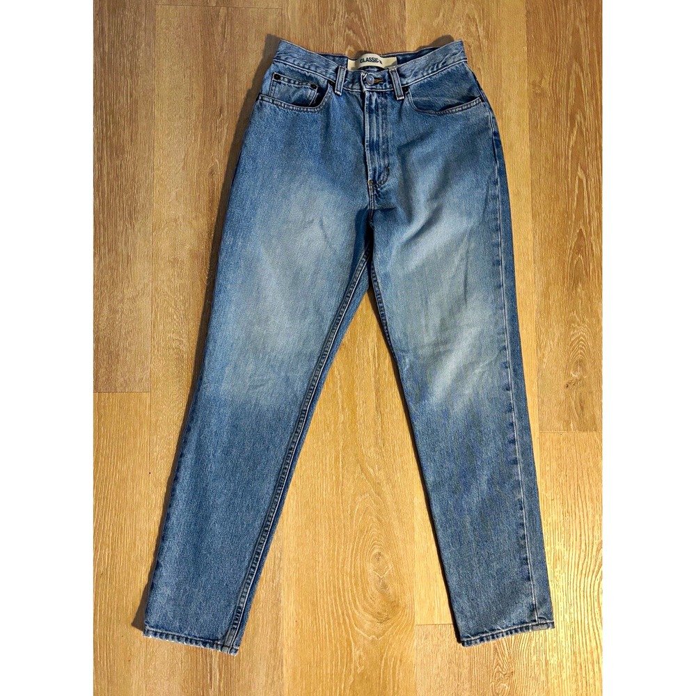 VTG 90s Gap Classic Fit High Rise Jeans Womens Size 27x29in. Light Blue Wash Mom